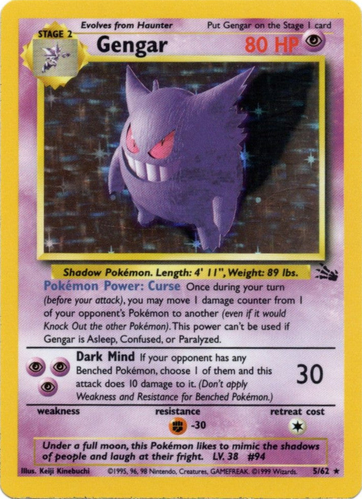 Gengar (5/62) [Fossil Unlimited] | Tables and Towers