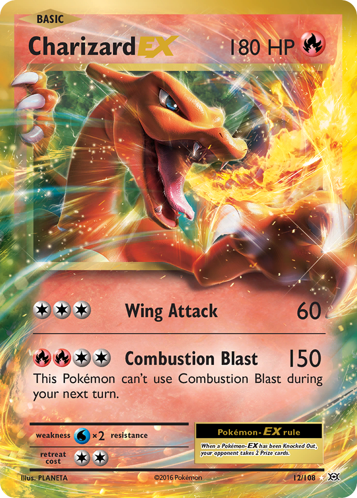 Charizard EX (12/108) [XY: Evolutions] | Tables and Towers