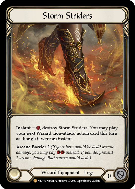 Storm Striders [U-ARC116] (Arcane Rising Unlimited)  Unlimited Rainbow Foil | Tables and Towers