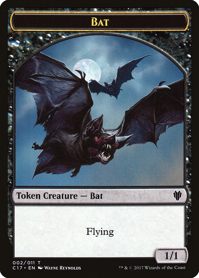 Bat // Vampire Double-Sided Token [Commander 2017 Tokens] | Tables and Towers