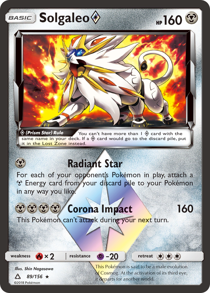 Solgaleo (89/156) (Prism Star) [Sun & Moon: Ultra Prism] | Tables and Towers