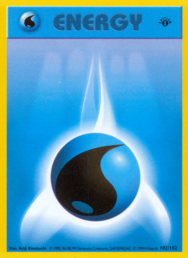 Water Energy (102/102) (Shadowless) [Base Set 1st Edition] | Tables and Towers