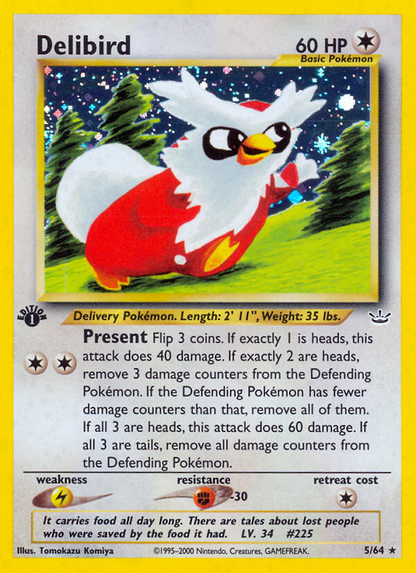 Delibird (5/64) [Neo Revelation 1st Edition] | Tables and Towers