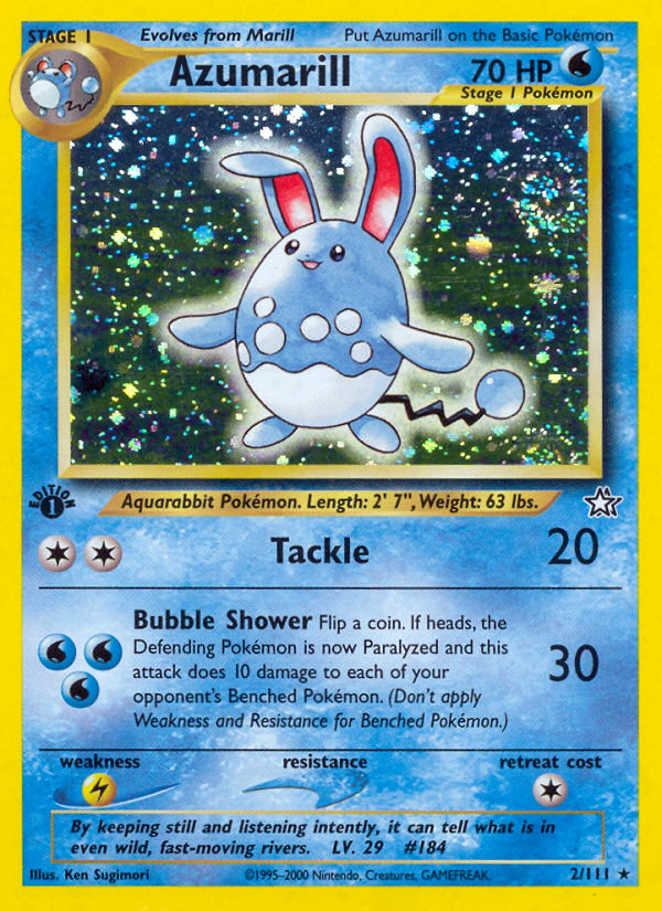 Azumarill (2/111) [Neo Genesis 1st Edition] | Tables and Towers