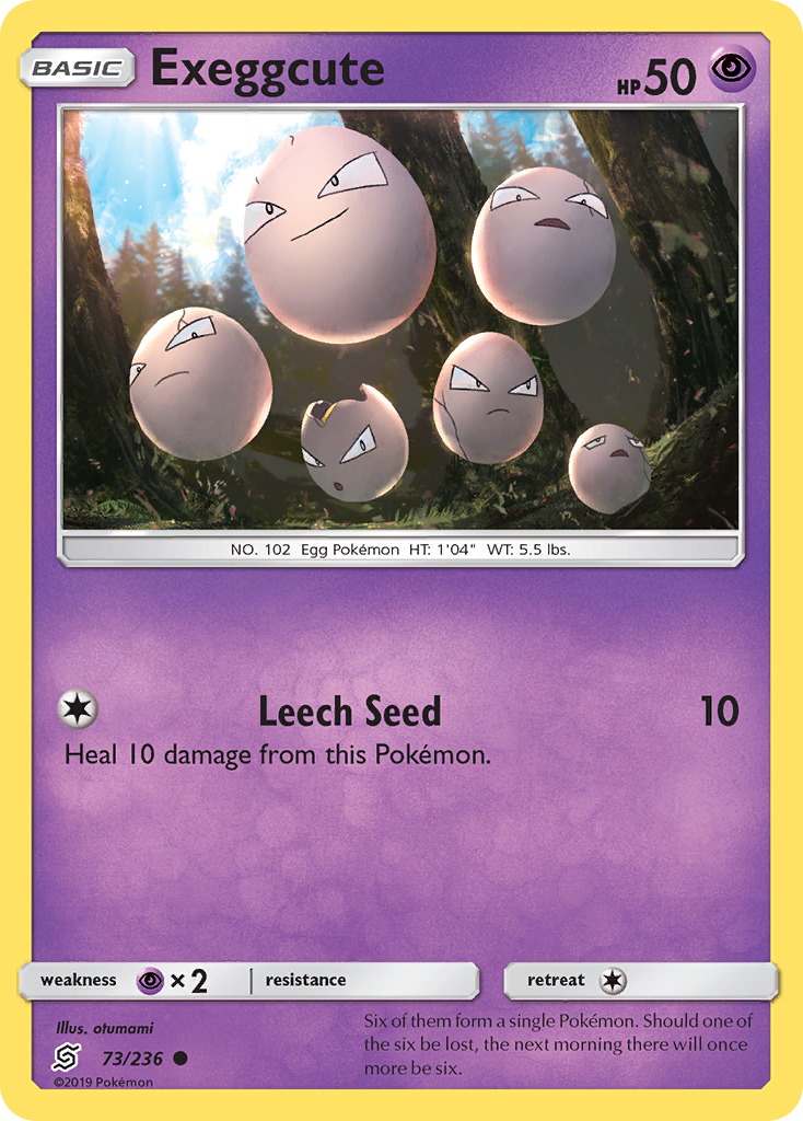 Exeggcute (73/236) [Sun & Moon: Unified Minds] | Tables and Towers