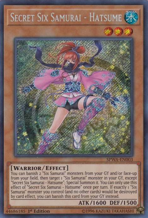 Secret Six Samurai - Hatsume [SPWA-EN003] Secret Rare | Tables and Towers