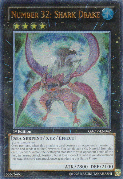 Number 32: Shark Drake [GAOV-EN042] Ultimate Rare | Tables and Towers