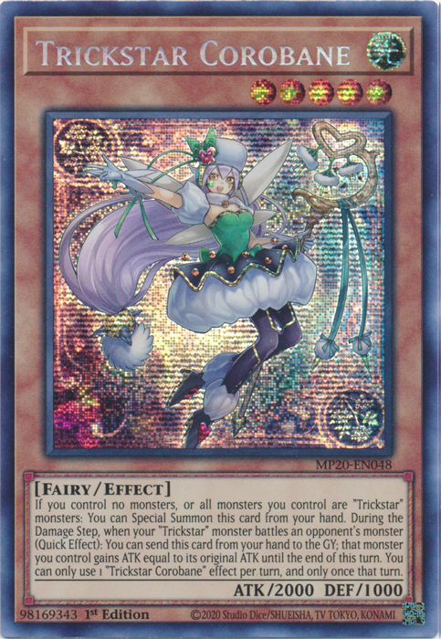 Trickstar Corobane [MP20-EN048] Prismatic Secret Rare | Tables and Towers