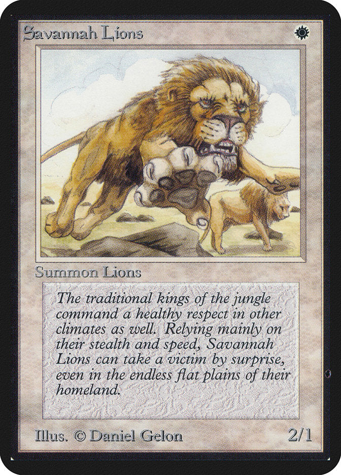 Savannah Lions [Alpha Edition] | Tables and Towers