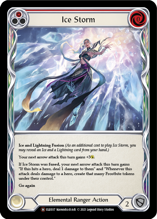 Ice Storm [U-ELE037] (Tales of Aria Unlimited)  Unlimited Rainbow Foil | Tables and Towers