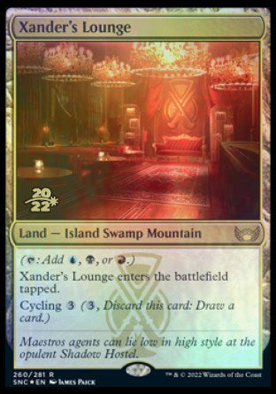 Xander's Lounge [Streets of New Capenna Prerelease Promos] | Tables and Towers