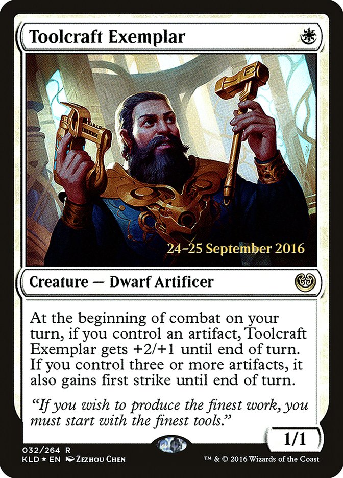 Toolcraft Exemplar [Kaladesh Prerelease Promos] | Tables and Towers