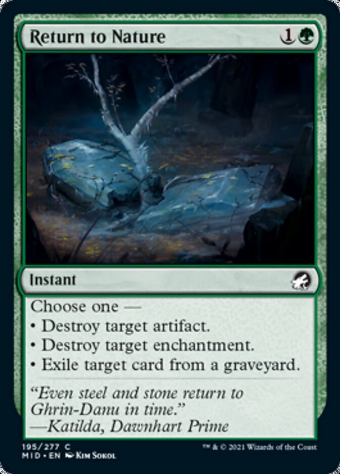 Return to Nature [Innistrad: Midnight Hunt] | Tables and Towers