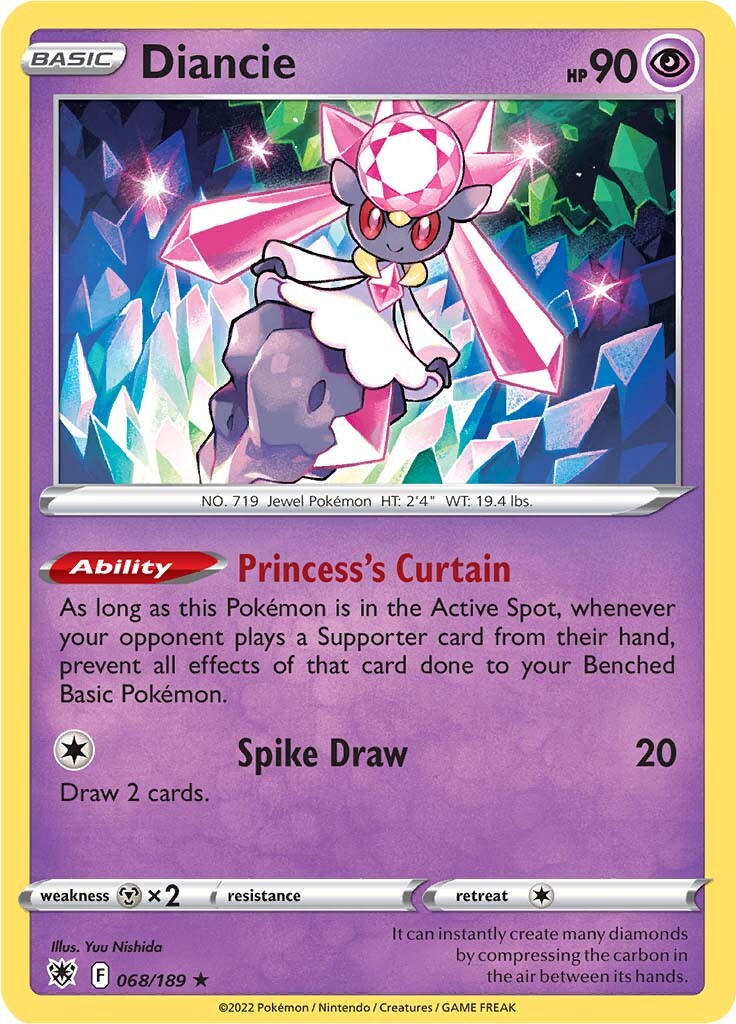 Diancie (068/189) [Sword & Shield: Astral Radiance] | Tables and Towers