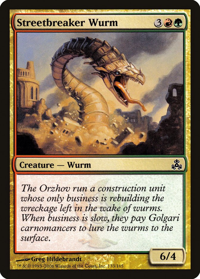 Streetbreaker Wurm [Guildpact] | Tables and Towers