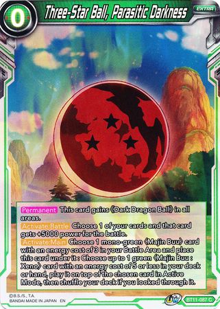 Three-Star Ball, Parasitic Darkness (BT11-087) [Vermilion Bloodline] | Tables and Towers