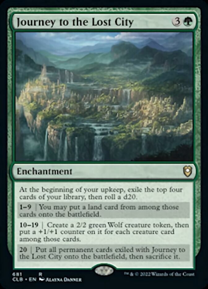 Journey to the Lost City [Commander Legends: Battle for Baldur's Gate] | Tables and Towers