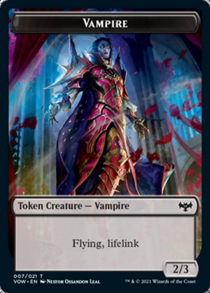 Vampire Token (007) [Innistrad: Crimson Vow Tokens] | Tables and Towers