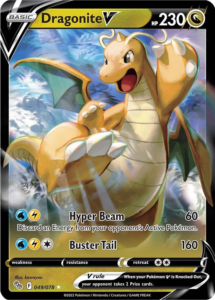 Dragonite V (049/078) [Pokémon GO] | Tables and Towers