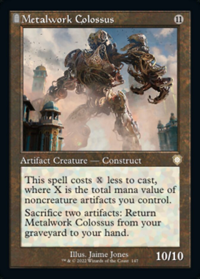 Metalwork Colossus (Retro) [The Brothers' War Commander] | Tables and Towers