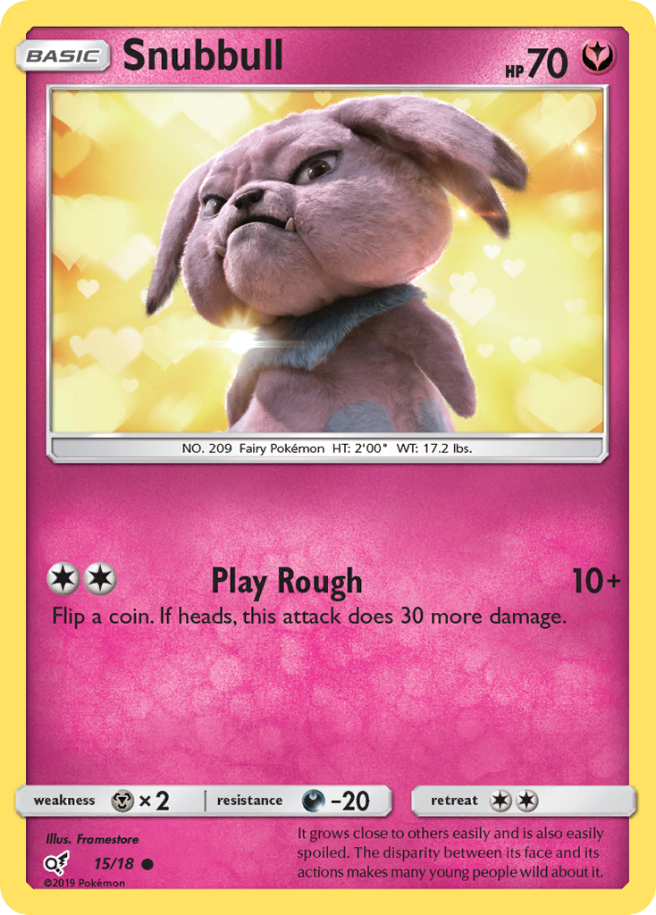 Snubbull (15/18) [Sun & Moon: Detective Pikachu] | Tables and Towers