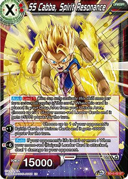 SS Cabba, Spirit Resonance (Starter Deck - Pride of the Saiyans) (SD15-02) [Cross Spirits] | Tables and Towers