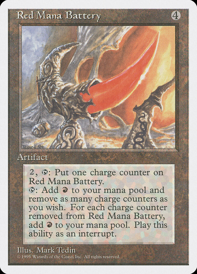 Red Mana Battery [Fourth Edition] | Tables and Towers