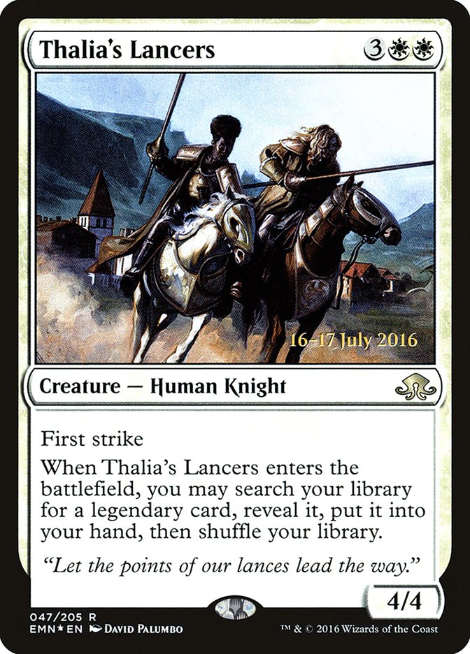 Thalia's Lancers [Eldritch Moon Prerelease Promos] | Tables and Towers