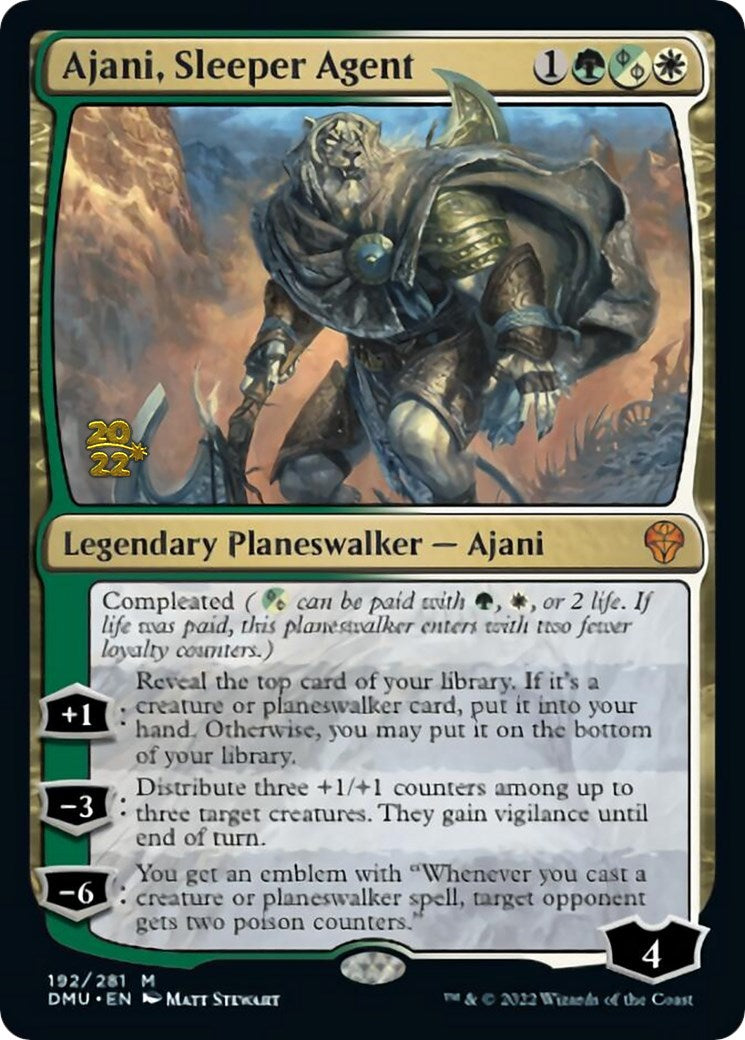 Ajani, Sleeper Agent [Dominaria United Prerelease Promos] | Tables and Towers