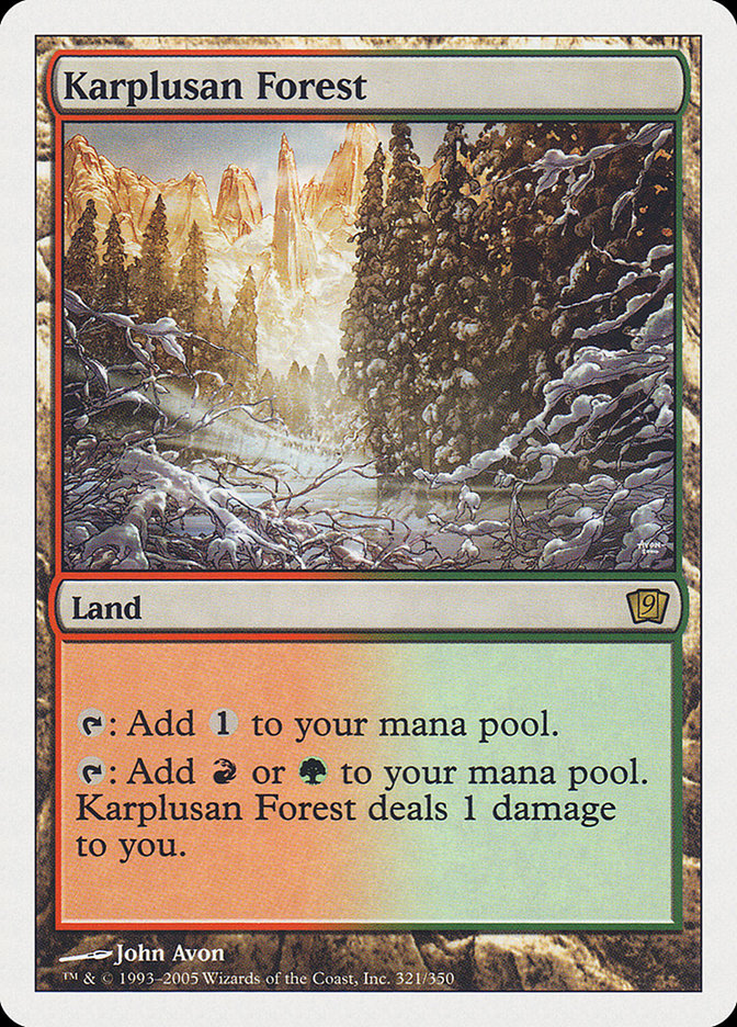 Karplusan Forest [Ninth Edition] | Tables and Towers