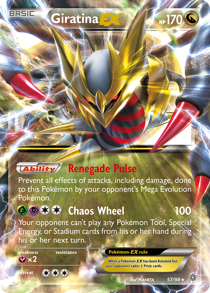 Giratina EX (57/98) [XY: Ancient Origins] | Tables and Towers