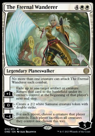 The Eternal Wanderer (Promo Pack) [Phyrexia: All Will Be One Promos] | Tables and Towers