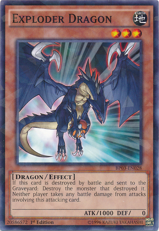 Exploder Dragon [BP03-EN028] Shatterfoil Rare | Tables and Towers