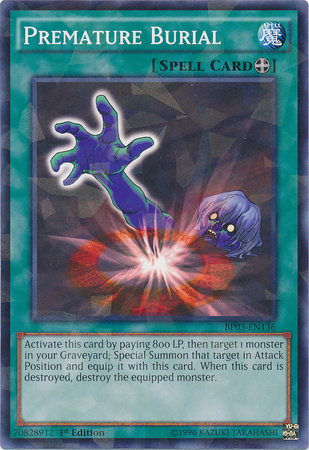 Premature Burial [BP03-EN136] Shatterfoil Rare | Tables and Towers