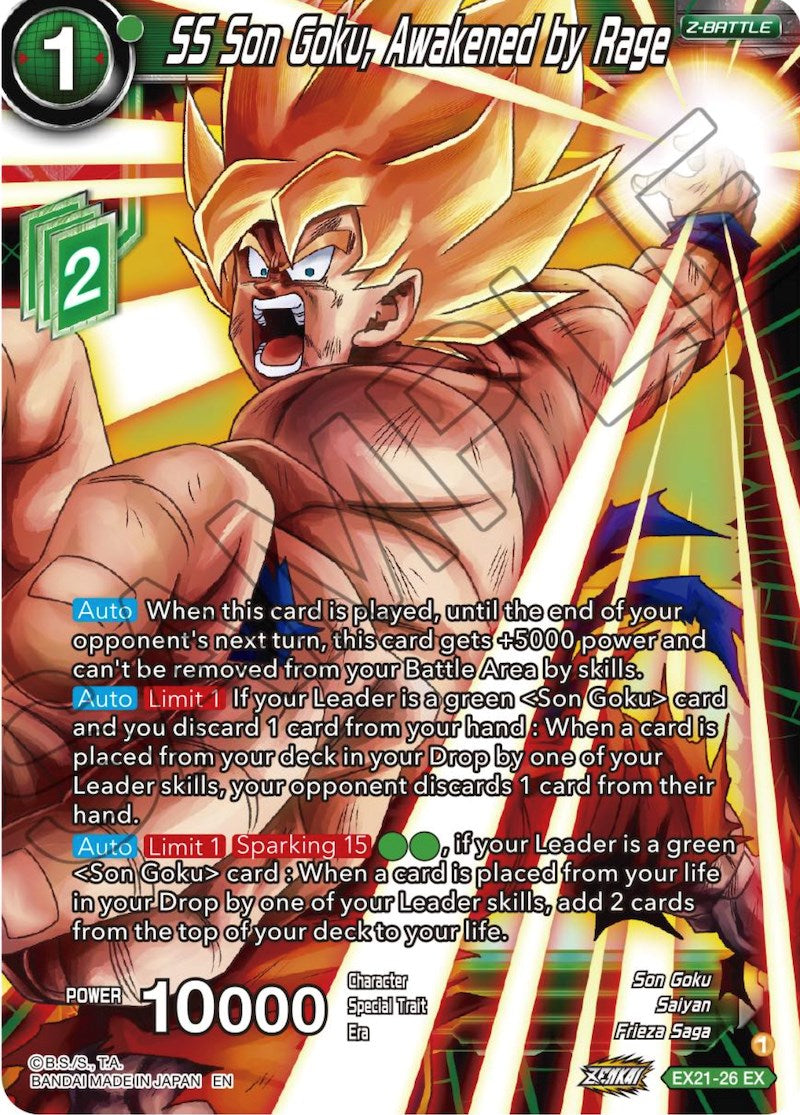 SS Son Goku, Awakened by Rage (EX21-26) [5th Anniversary Set] | Tables and Towers