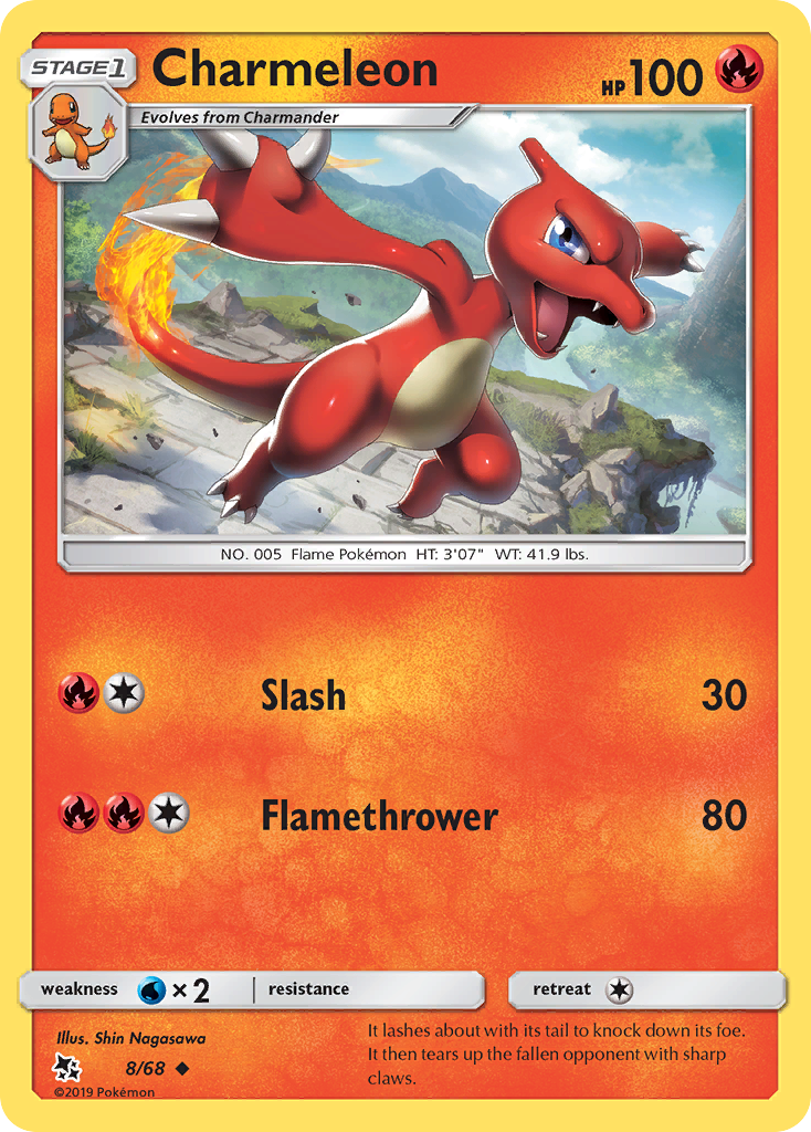 Charmeleon (8/68) [Sun & Moon: Hidden Fates] | Tables and Towers