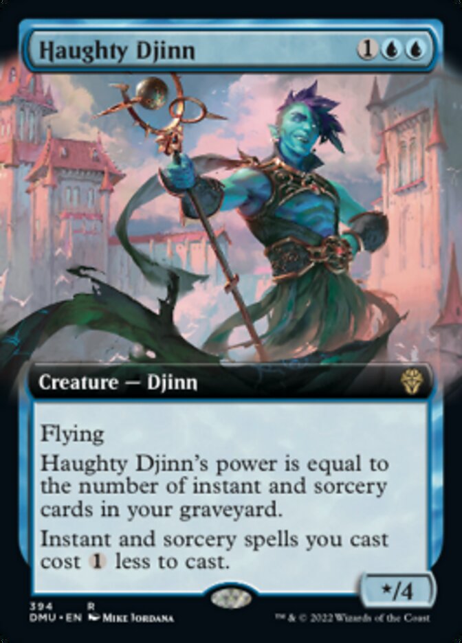 Haughty Djinn (Extended Art) [Dominaria United] | Tables and Towers