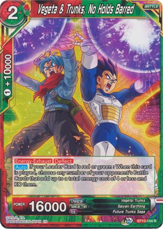 Vegeta & Trunks, No Holds Barred (BT10-144) [Revision Pack 2020] | Tables and Towers