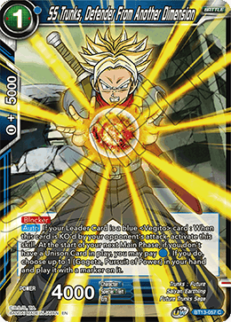 SS Trunks, Defender From Another Dimension (Common) (BT13-057) [Supreme Rivalry] | Tables and Towers