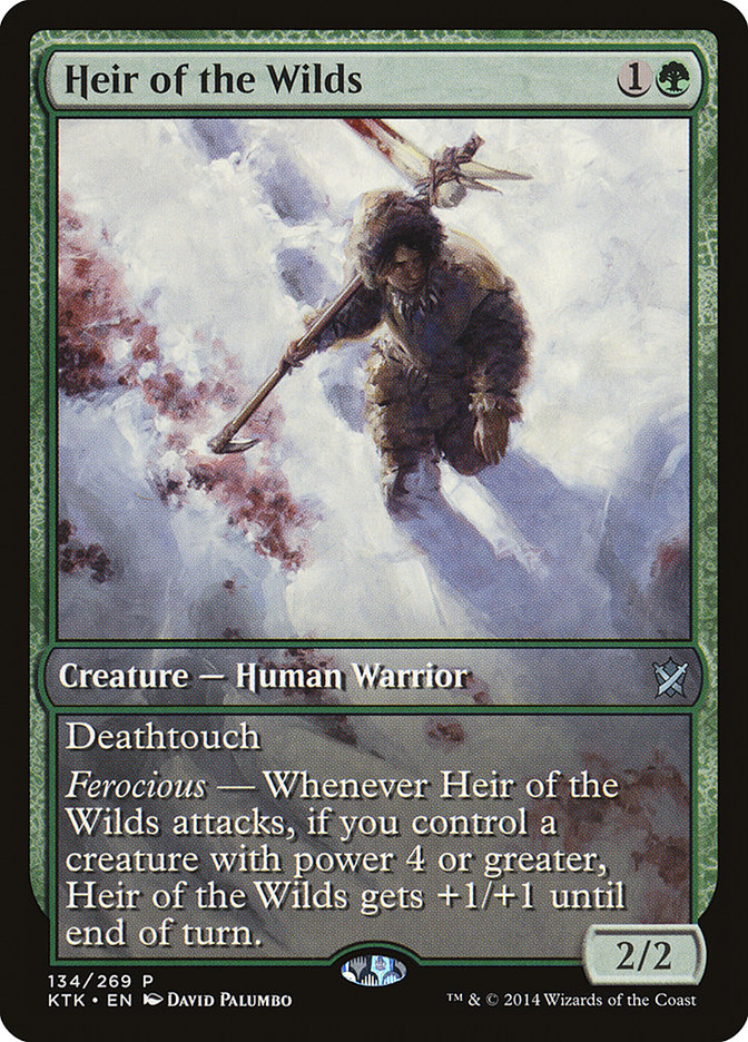 Heir of the Wilds (Game Day) (Extended Art) [Khans of Tarkir Promos] | Tables and Towers