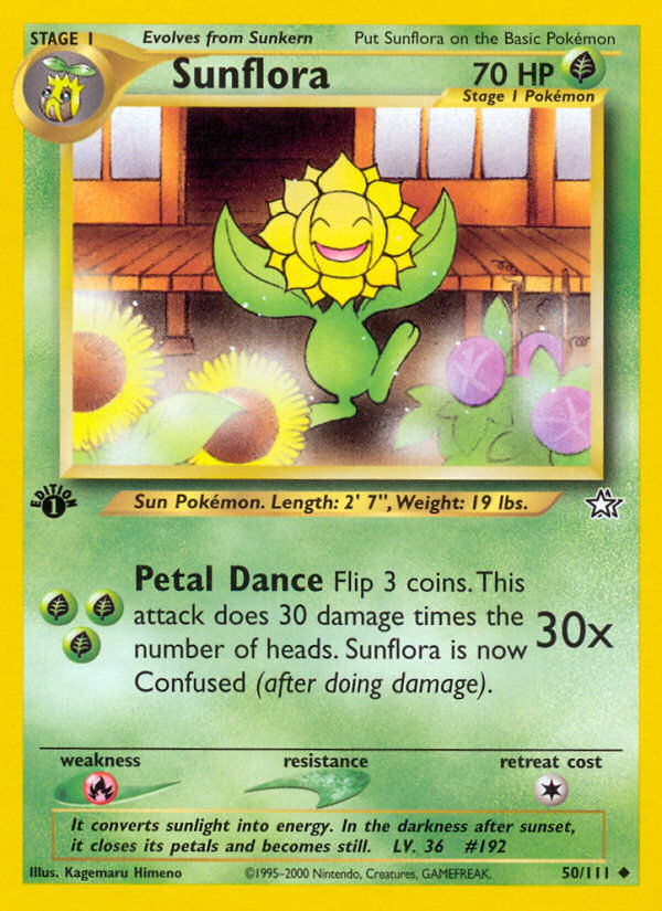 Sunflora (50/111) [Neo Genesis 1st Edition] | Tables and Towers