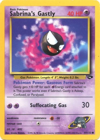 Sabrina's Gastly (97/132) [Gym Challenge Unlimited] | Tables and Towers