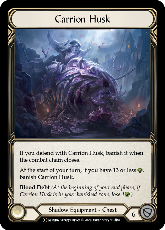 Carrion Husk [U-MON187-RF] (Monarch Unlimited)  Unlimited Rainbow Foil | Tables and Towers