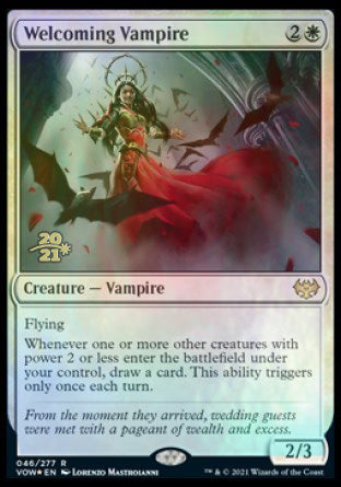 Welcoming Vampire [Innistrad: Crimson Vow Prerelease Promos] | Tables and Towers