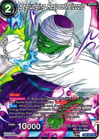 Begrudging Respect Piccolo (TB2-027) [World Martial Arts Tournament] | Tables and Towers