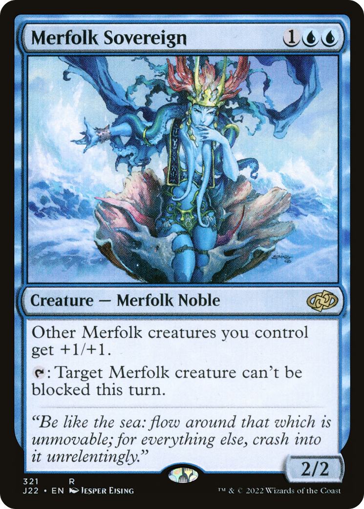 Merfolk Sovereign [Jumpstart 2022] | Tables and Towers