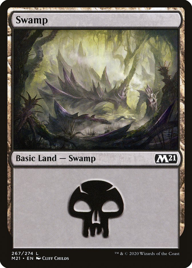 Swamp (267) [Core Set 2021] | Tables and Towers