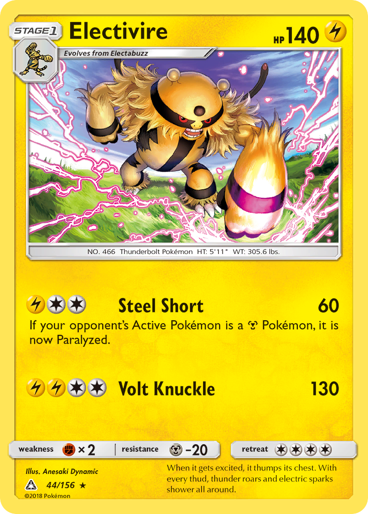 Electivire (44/156) [Sun & Moon: Ultra Prism] | Tables and Towers