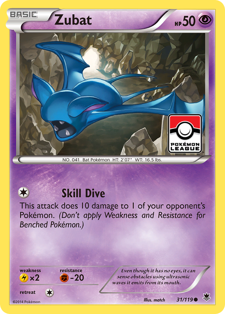 Zubat (31/119) [XY: Phantom Forces] | Tables and Towers