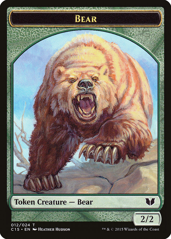 Bear // Spider Double-Sided Token [Commander 2015 Tokens] | Tables and Towers